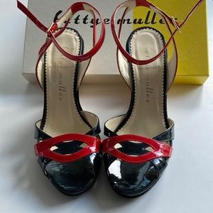 BETTYE MULLER Patent Wedge Sandals